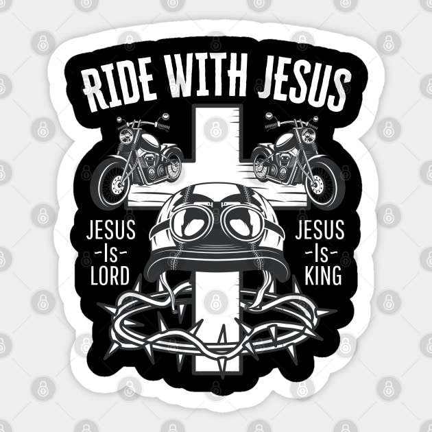 Christian Biker Sticker by FullOnNostalgia